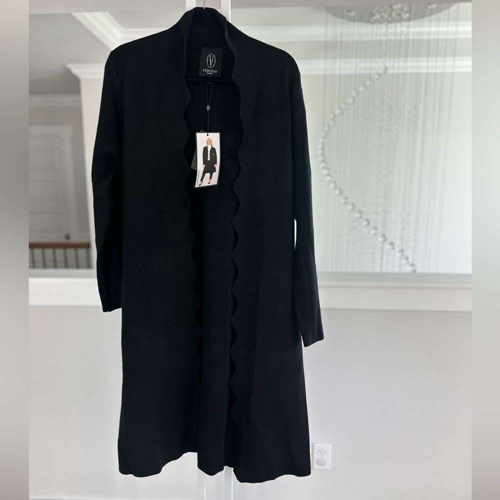 Vertigo Paris scallop long cardigan